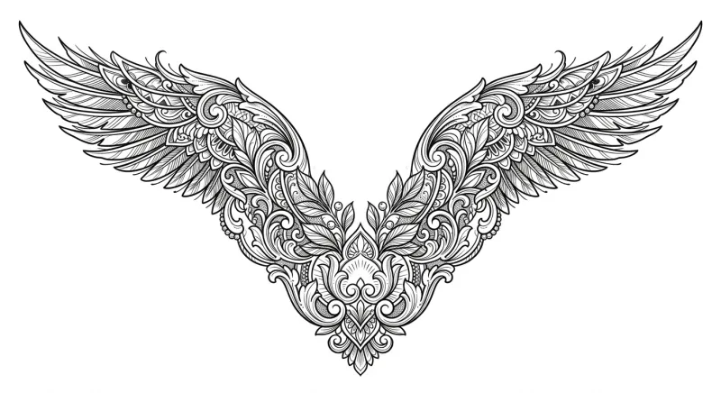 V in sigilism art design